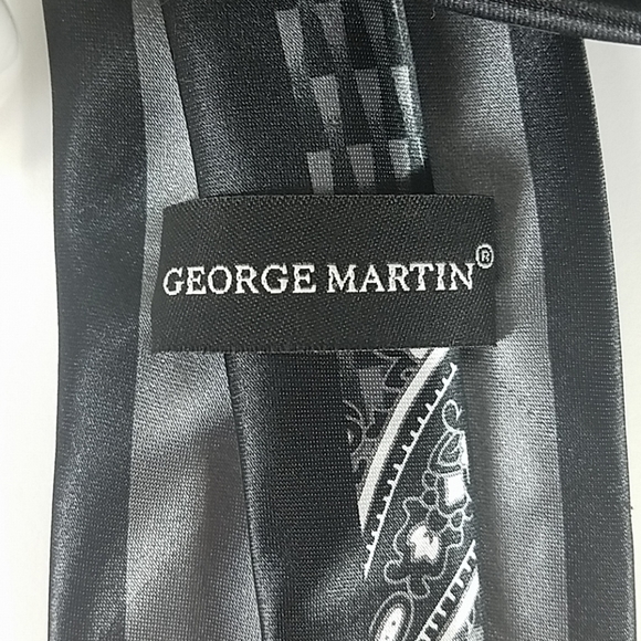 George Martin, Man's tie, black and white. - Picture 2 of 2